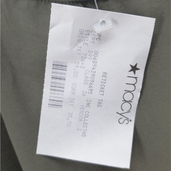 INC Draped-Hem Top S - Picture 5 of 6